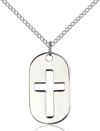 0111DT CROSS DOG TAG