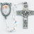 0118CR Pope Francis Crystal Aurora Rosary