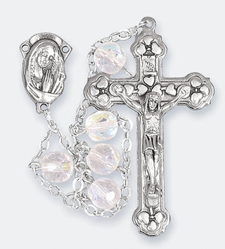 Crystal Aurora Borealis Ladder Rosary - 01192CR