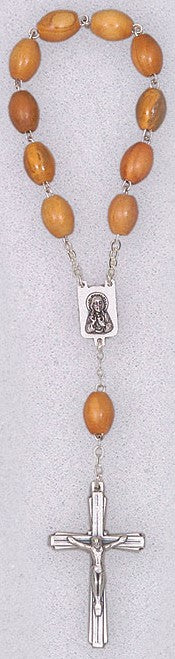 039 Olive Wood One Decade Rosary