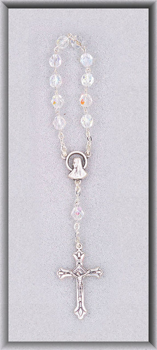 041CR CRYSTAL ONE DECADE ROSARY