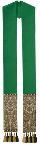 HUNTER GREEN  RONCALLI OVERLAY STOLE - O68725A