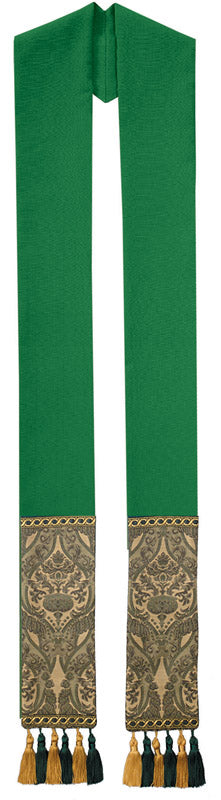 HUNTER GREEN  RONCALLI OVERLAY STOLE - O68725A