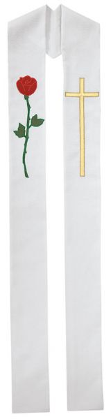 69909A Stole - Rose and Cross