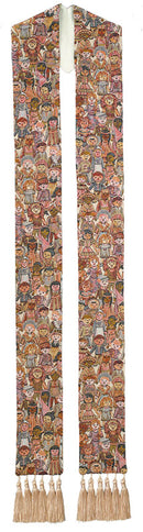 CHILDREN OF THE WORLD OVERLAY STOLE - O7612