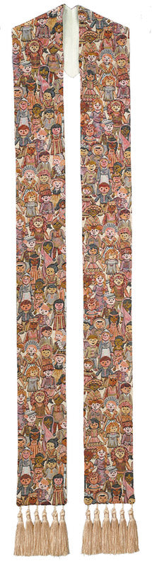 CHILDREN OF THE WORLD OVERLAY STOLE - O7612