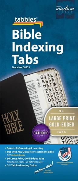 LARGE PRINT 96 GOLD TABS - 08437158335