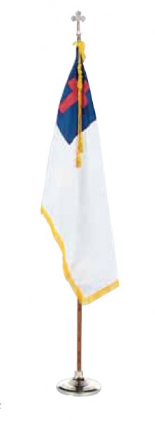 091900 Christian Flag -Colonial Nyl-Glo Fringed Flag Only