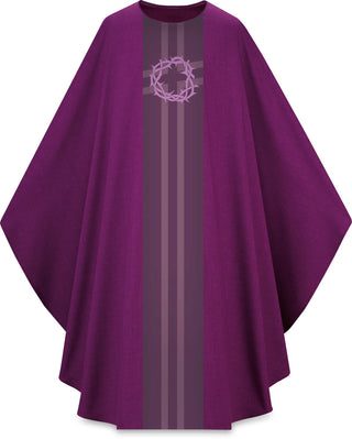 Purple Gothic Chasuble Lent - 1-5117