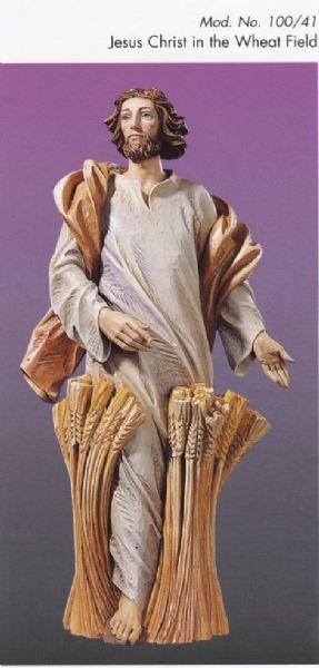 100-41 Jesus in the Wheat Field - Statue