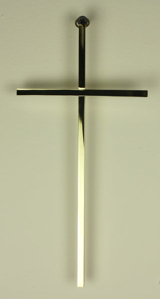 SE01002 8 Inch Plain Cross Gold