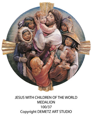 CHRIST W/CHILDREN OF THE WORLD