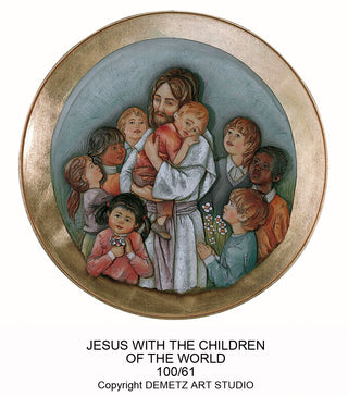 JESUS W/CHILDREN MEDALLION