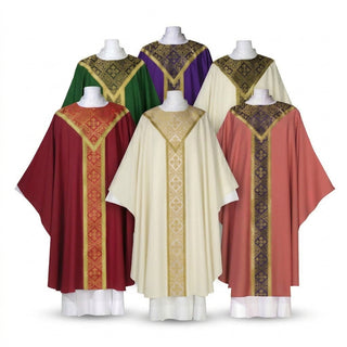 Chasuble with Ornate Plain Neckline - Saxony - 101-0315