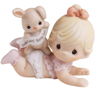 The Sweetest Baby Girlâ€, Bisque Porcelain Figurine - 101501