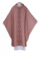 ROSE CHASUBLE W/ ROLL NECK - 102-8023-ROSE