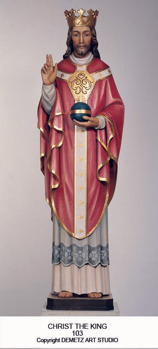 WOOD CARVED CHRIST THE KING