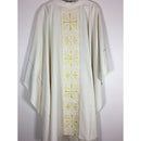 10511-Chasuble -White/Roll/Monastic
