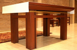 DH-AL-JA01 Altar - Cherry w/ Bronze Accents