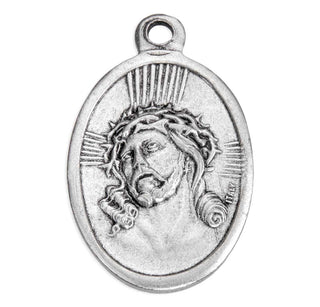 Ecce Homo Mater Dolorosa - 1" Oxidized Silver Metal - Pack of 25 - 1086-114