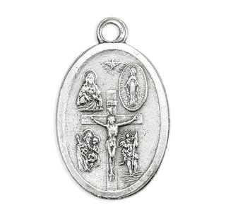 Crucifixion - 1" Oxidized Silver Metal - Pack of 25 - 1086-145