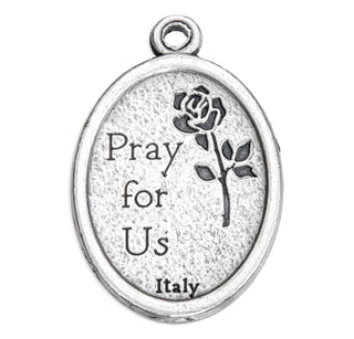 Our Lady of Czestochowa - 1" Oxidized Silver Metal - Pack of 25 - 1086-223
