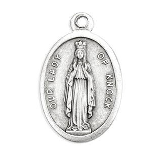 Our Lady of Knock - 1" Oxidized Silver Metal - Pack of 25 - 1086-291