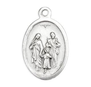 Holy Family - 1" Oxidized Silver Metal - Pack of 25 - 1086-360