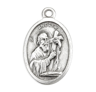 St. Andrew - 1" Oxidized Silver Metal - Pack of 25 - 1086-404