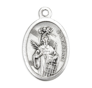 St. Lazarus - 1" Oxidized Silver Metal - Pack of 25 - 1086-477