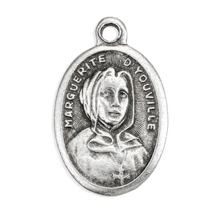 St. Marguerite - 1" Oxidized Silver Metal - Pack of 25 - 1086-485