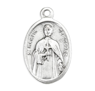 St. Martin De Porres - 1" Oxidized Silver Metal - Pack of 25 - 1086-492