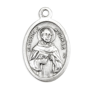 St. Thomas Aquinas - 1" Oxidized Silver Metal - Pack of 25 - 1086-552