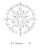 Scale Paten - 6"D - Design: 10/COMPASS - ZEPPO-10/COMPASS
