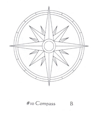 Scale Paten - 6"D - Design: 10/COMPASS - ZEPPO-10/COMPASS