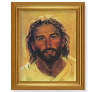 Head of Christ Textured Print - 10 x 12" Gold Leaf Frame - 110-1571