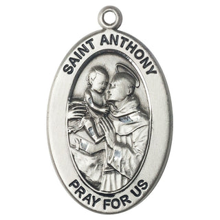 St Anthony Of Padua Sterling Silver Medal - 11004SS/24S