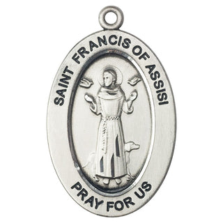 St Francis of Assisi Sterling Silver Medal - 11036SS/20S