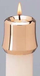 7/8" High Polish Brass Candle Burner/Follower - 1124-ABR