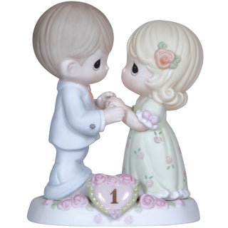 A Whole Year Filled With Special Moments 1st Anniversary Bisque Porcelain Figurine - 115910