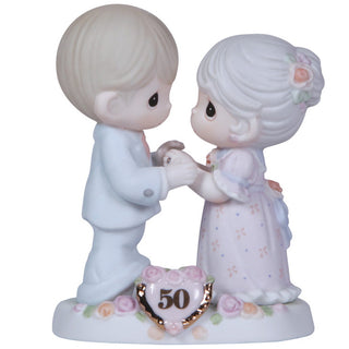 We Share A Love Forever Young 50th Anniversary Bisque Porcelain Figurine - 115912