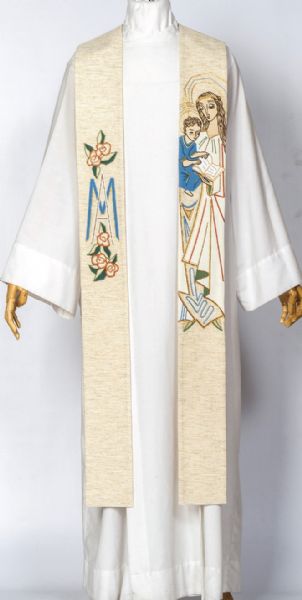 120-SS481 Mother of God Overlay Stole