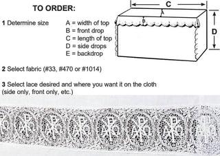 ALTAR CLOTH 4 1/2" WIDTH LACE INSERT - 1215B-LACE