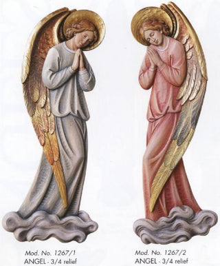 1267 Angel 3/4 Relief Statue