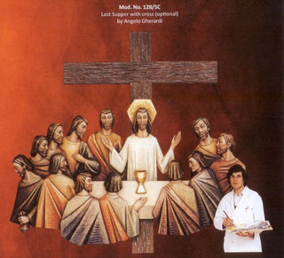 128-5C Last Supper with Cross