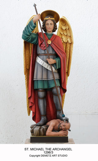 ST. MICHAEL THE ARCHANGEL STATUE - 1296-3