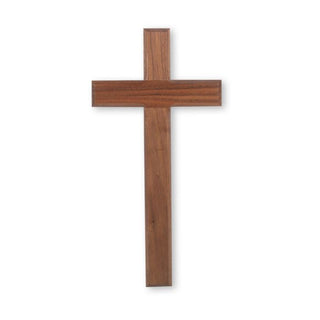 12" Walnut Boxed Wood Cross - 12W1BX