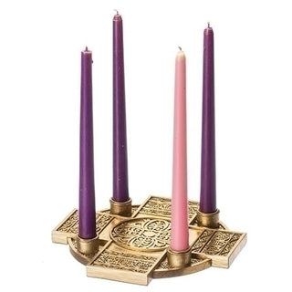 9" ADVENT WREATH-CELTIC CROSS - 130806