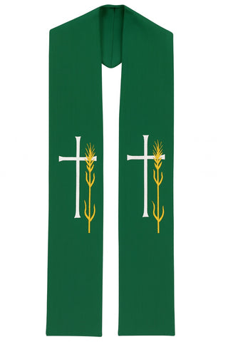 WHEAT & CROSS STOLE - 130-131-STOLE