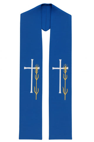 WHEAT & CROSS STOLE - 130-131-STOLE